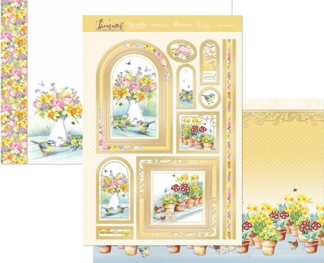 Hunkydory Garden Treasures Luxury A4 Topper Set-Love Blossoms Hunkydory Garden Treasures Luxury A4 Topper Set-Love Blossoms