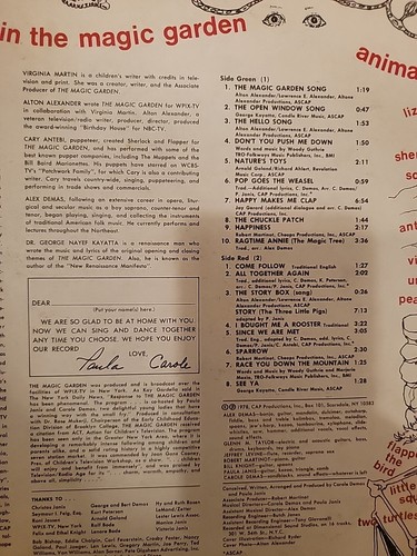 PAULA & CAROLE LP IN THE MAGIC GARDEN CAP PRIVATE CHILDREN'S SOFT PSYCH ROCK  - Picture 9 of 16