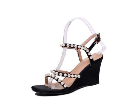 Fashion Women Pearl High Heel Slip On Waterproof Waterproof Waterproof Genuine Leather Party shoes New dff168 Fashion Women Pearl High Heel Slip On Waterproof Waterproof Waterproof Genuine Leather Party shoes New dff168