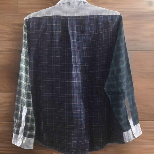 Brooks Brothers Regent Fit 100 % Leinen Button-Down Patchwork L/S Hemd Größe XL Neu mit Etikett - Bild 2 von 15