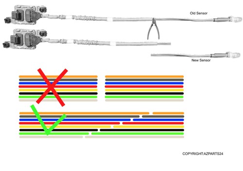 NEW GENUINE NTK NOx Sensor REPAIR KIT, NS11A for VW SHARAN 03L907807AD - Picture 3 of 4