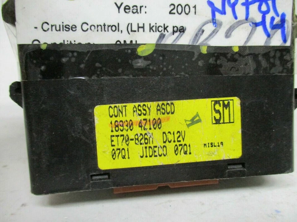 NY789-14 OEM 2001 NISSAN SENTRA MÓDULO INFORMÁTICO CONTROL DE CRUCERO GARANTÍA PROBADA Foto 3 de 3