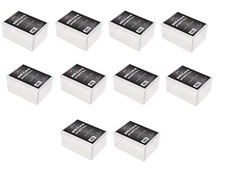 (Pack of 10) BCW 100-Card Hinged Boxes Plastic Case Holder For Trading Cards