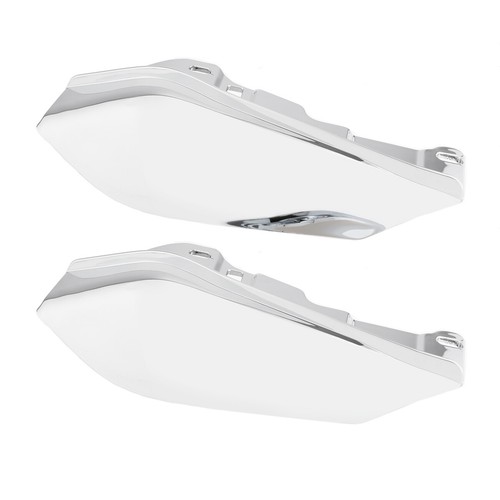 For Harley Street Glide 09-16 Chrome Heat Shield Mid-Frame Air Deflector Trim - Picture 5 of 10