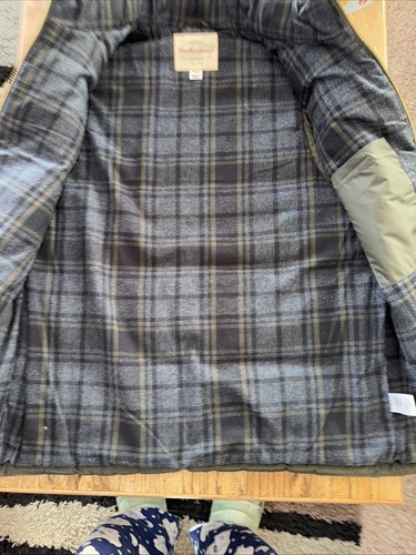 VTG Men’s Puffer Vest (M) Black Plaid Hunting Hiking SEE Original Weatherproof - Picture 8 of 13