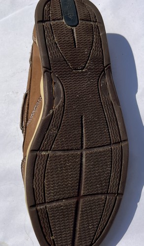 Maui Shore Company Leather Slip On Brown Boating Loafer Casual Shoes Mens 12m - Picture 7 of 13