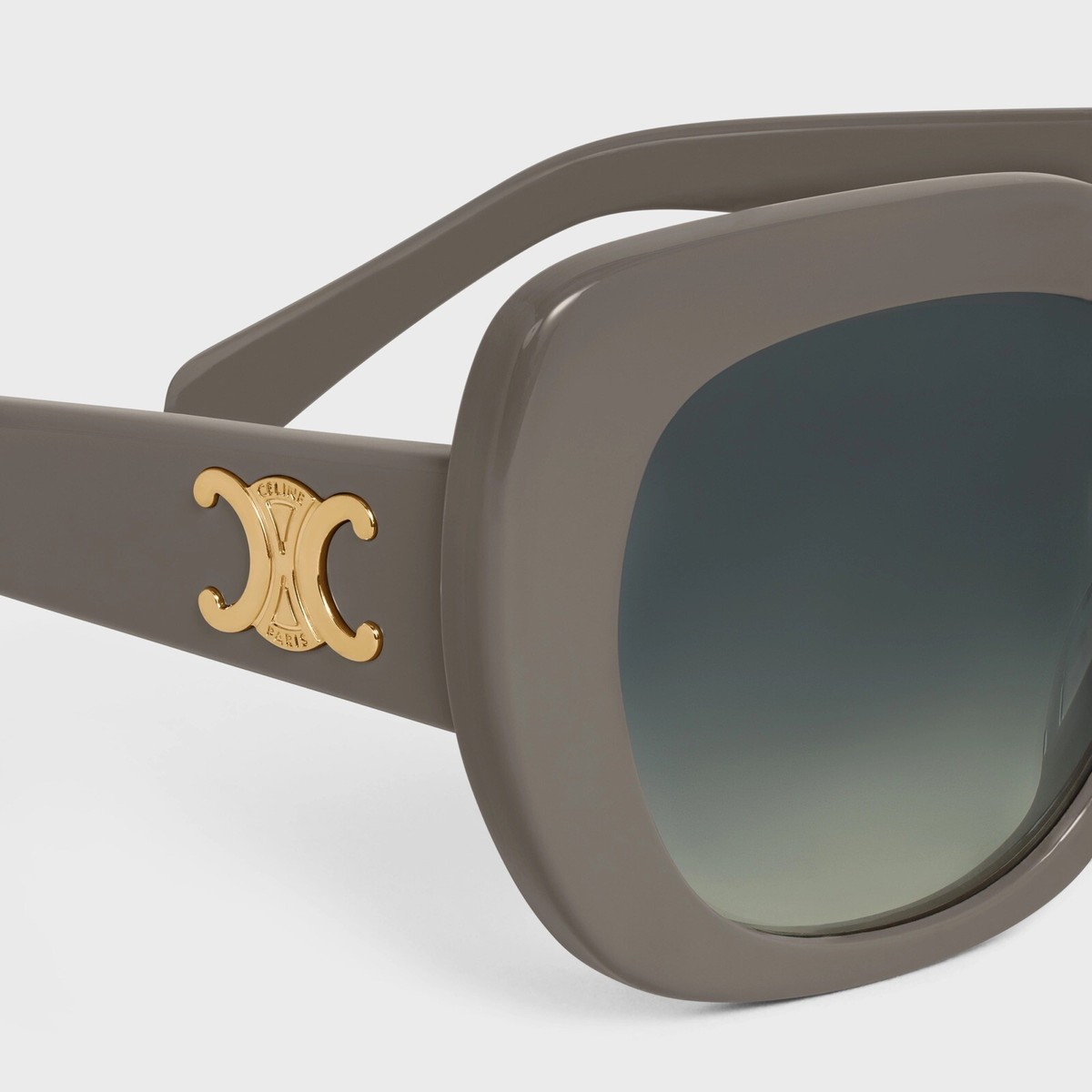 レア入荷*VIP SALE*Celine Triomphe 06 Sunglasses in Acetate CELINE Triomphe 06 Oval Sunglasses in Acetate Grey Retail