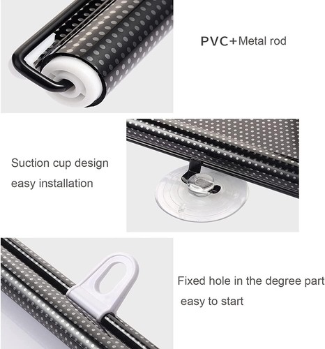 Universal Retractable Car Window Sun Shade Visor Windshield Roller Blind Curtain - Picture 4 of 13