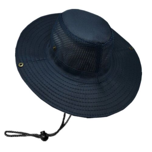 Summer Bucket Boonie Hat Fishing Sun Brim Cool Mesh Top Garden Outdoor Cap Hats - Picture 10 of 19