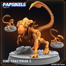 Xeno Praetorian G Papsikels Miniature AvP, Aliens, Xenomorph