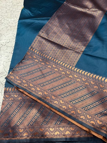 INDIAN SARI PAKISTANI WEDDING SAREE WITH BLOUSE BOLLYWOOD DESIGNER PARTY WEAR - Picture 7 of 10