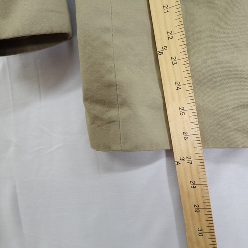 Herman Geist Blazer Jacket Womens size 14P Khaki Tan Work Wear Corpcore Office - Picture 7 of 13