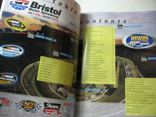2012 Bristol Motor Speedway NASCAR Souvenir Program Book - Picture 2 of 11