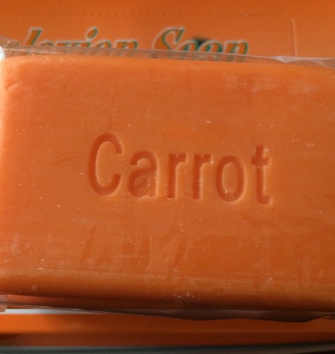 Carrot Complexion Bar Soap With Carrot Oil 125 Grams (3 Pieces) - Picture 3 of 5
