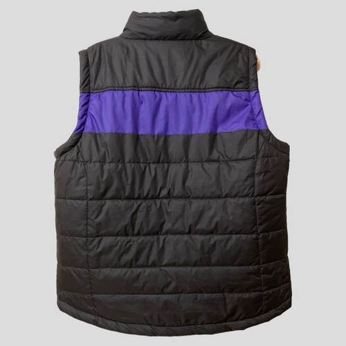 Icon Gilet Vest Mens L Black Quilted Puffer Full Zip Padded REESE Cancer Logo - Picture 2 of 7