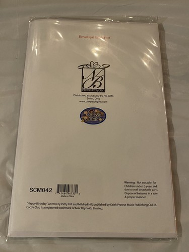 NEW singing Happy Birthday name card WILLIAM Musical - Sealed With Envelope - Imagen 3 de 3