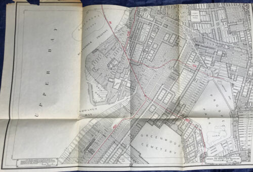 1937 City Of New York District Map No 16 Brooklyn Street Map Prospect Park - Bild 2 von 3
