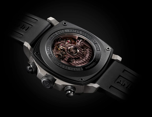 Andersmann Chronograph Automatic Black Titanium Yellow Seconds Brand new - Picture 4 of 4