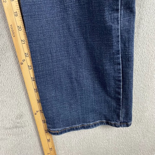 Levi's 414 Classic Straight Jeans Womens Plus 18W Blue Denim Dark Wash Stretch - Picture 9 of 11