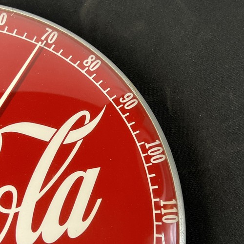 Vintage Coca Cola 495 A Drink In Bottles 12” Red White Wall Clock - Picture 4 of 10