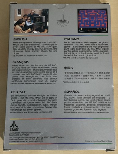 Ms. PAC-MAN Atari 2600 With Box and Manual. - Picture 2 of 13