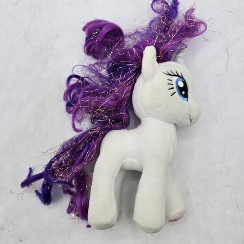TY My Little Pony weiß lila Rarität Einhorn Glitzer Plüsch 2016 6 Zoll - Bild 3 von 9