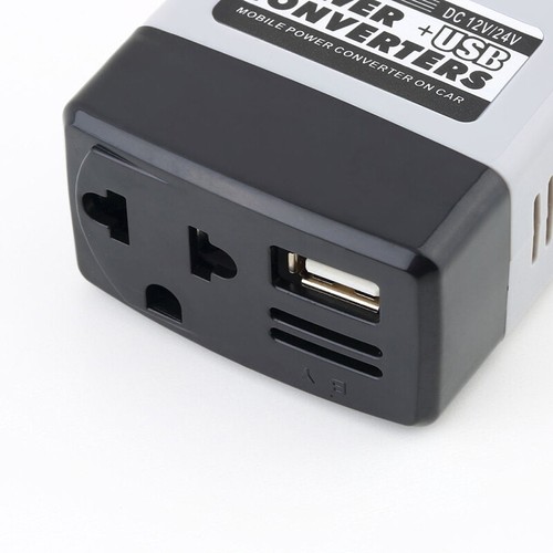 Car Mobile Converter Inverter Adapter DC 12V/24V to AC 220V Charger Power .di - Zdjęcie 5 z 5