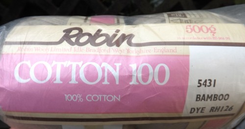 500gms ROBIN 100 Colour Bamboo - 100% Cotton Vintage Knitting Yarn 10 x 50gm - Picture 3 of 3