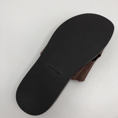 Calvin Klein Herren Ethan Slipper Sandalen Farbe Cognac Gr. 8 M Stil ETHAN2 Braun - Bild 10 von 11