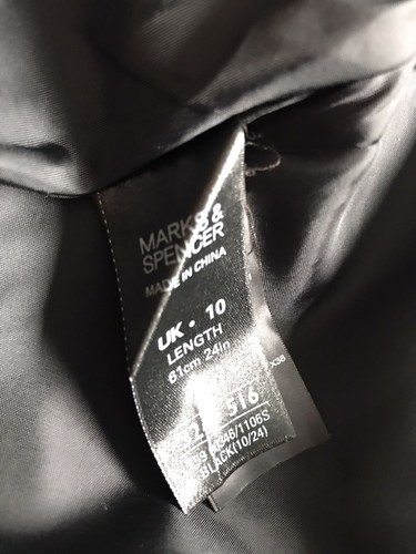 Womens Marks And Spencer Black Formal Skirt Size 10 - Bild 6 von 6