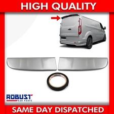 BARN DOOR REAR SPOILER PAINTED MOONDUST SILVER FOR FORD TRANSIT CUSTOM (12-23)