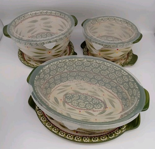 Temptations by Tara Old World grünes 9-teiliges Backset vom Ofen bis zum Tisch - Bild 3 von 14