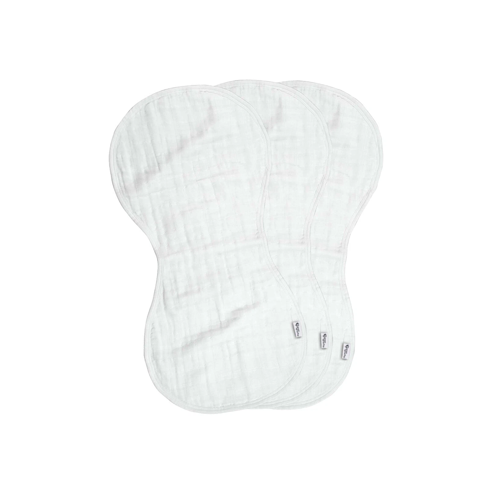 Baberos para Bebé de Muselina Blanco y eructo Paños