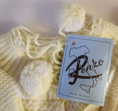 Maglione, cappello e stivaletti gialli Orlon maglia bambina RENZO Made in Italy vintage - Foto 4 di 13