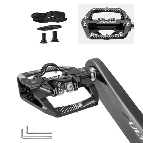 MTB Pedal Flat Bicycle SPD Pedal Dual Function 3 Sealed Bearing Cleat Bike Pedal - Picture 9 of 15