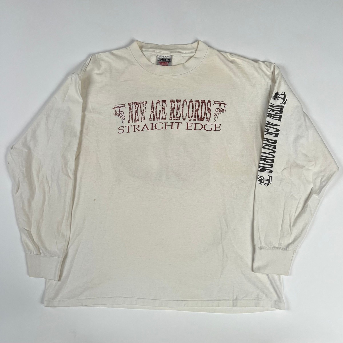 Vintage 90s New Age Records Long Sleeve Shirt XL Straight Vintage 90s New Age Records Long Sleeve Shirt XL Straight