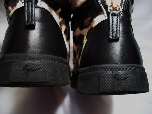 GIUSEPPE ZANOTTI DESIGN MEHRFARBIG PONYHAAR FELL STIEFELETTEN GRÖSSE 35 EUR 4 US - Bild 9 von 12