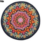 New 60cm Reversible Round Garden Carpet Indoor Outdoor Rug Waterproof Mat