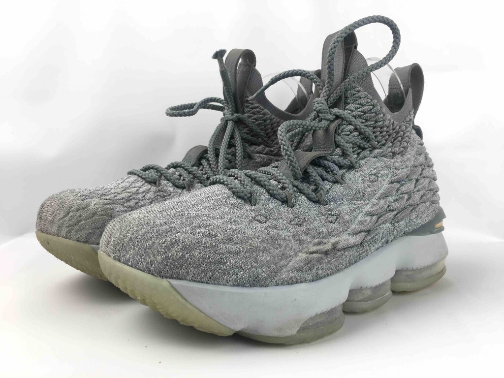 Nike LeBron 15 Youth Basketball Sneakers Gray Metallic 922811-005 Shoes 5Y | eBay