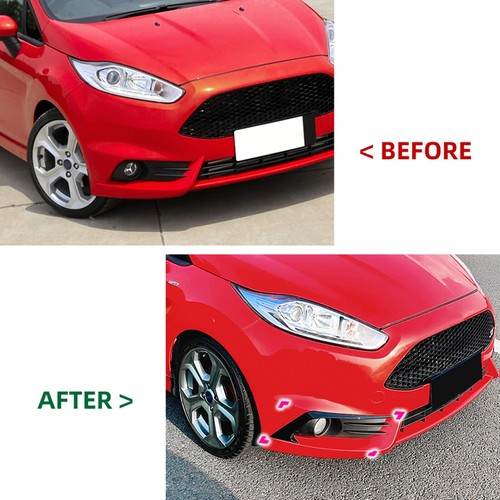 2x Front Bumper Side Air Vent Trim Cover For Ford Fiesta ST MK6 2012-2017 Black - Bild 4 von 9