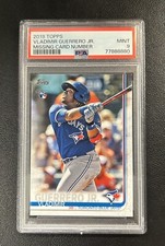 2019 TOPPS VLADIMIR GUERRERO JR.  SERIES 2 RC MISSING # PSA 9 MINT BLUE JAYS