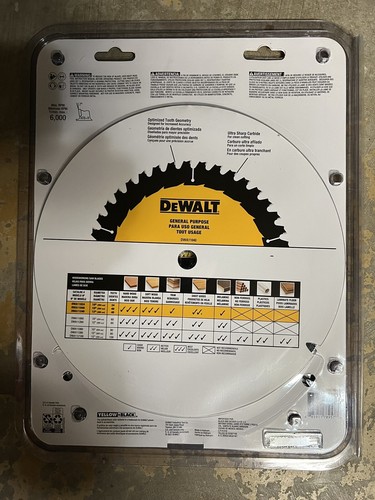 Paquete de cuchillas de hoja de sierra circular de uso general DeWalt 10" 40 dientes - 2 DWA1040CMB - Imagen 2 de 3