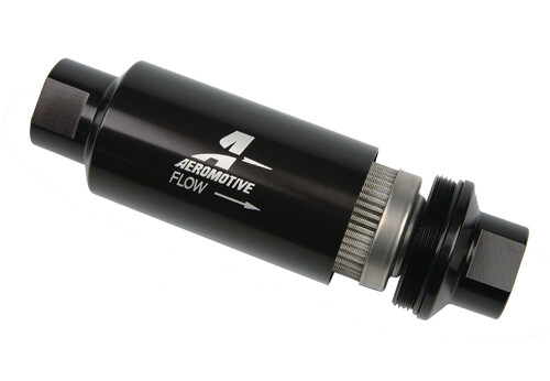 Aeromotive 12324 In-Line Filter 100 Micron Stainless Steel Element ORB-10 - Picture 1 of 2