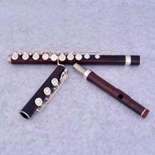 Redwood Flute 17 Open Hole Silver Plated E Key Cocobolo Professional MFL-203