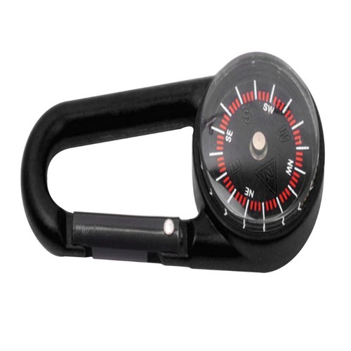 4PCS Compass Thermometer Carabiner Outdoor Hiking Tactical Survival Key Ring - Picture 5 of 15