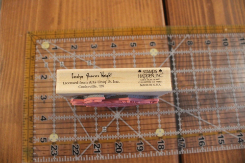 STAMPS HAPPEN Wood Rubber Stamp BLUBIRD Blue Bird Carolyn Shores Wright - Picture 4 of 4