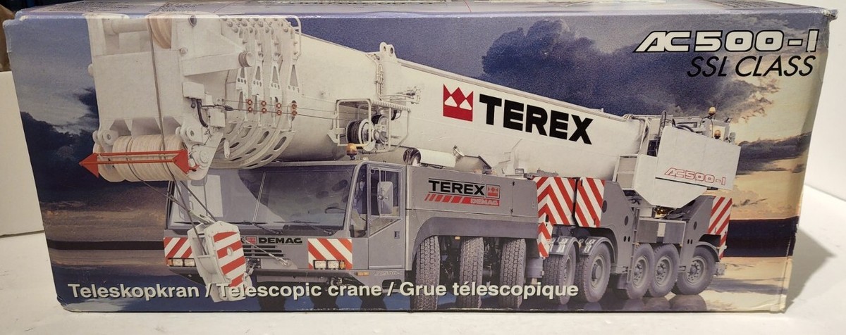 TEREX AC 1000 クレーン模型 1/50スケール INTEGRATED; TEREX AC1000 (OUTER BOX DEFECT) – Inconst