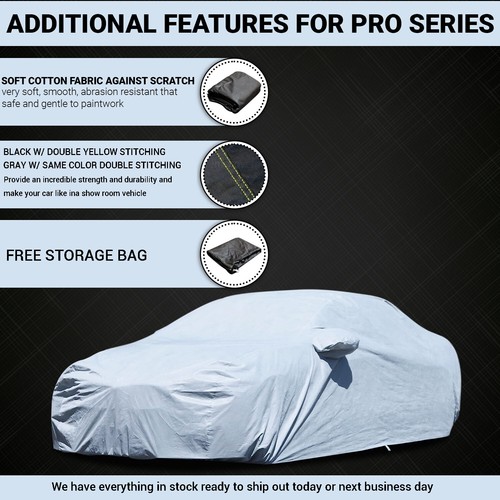 Outdoor Full Protection Waterproof UV Custom Car Cover For 1998-2019 FORD FIESTA - Picture 9 of 21