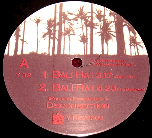 DISCONNECTION - BALI HA'I - NEAR MINT - 12" VINYL SINGLE Y RECORDS 1982 Y32 - Picture 4 of 6