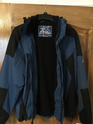 Zero Xposur Mens Winter Sports Coat Jacket Blue/Black Size Large - Picture 7 of 9